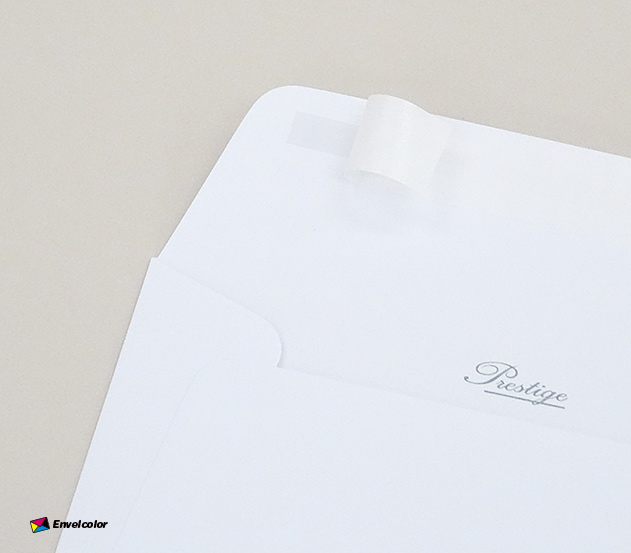 Lot de 10 - Enveloppe blanche Prestige luxe Carré pour carte 165 x 165 mm  Papier extra blanc épais 135 g - Patte autocollante pour carte de vœux